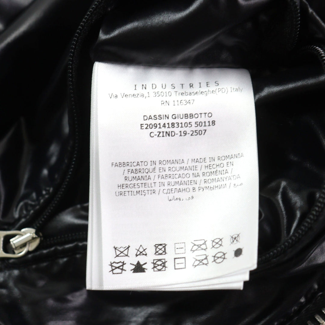 MONCLER Down jacket E20914183105 50118 Outer: Sheepskin, Lining: 100% nylon, Filling: 90% down, Filling: 10% feather black DASSIN GIUBBOTTO mens 5 Used Authentic
