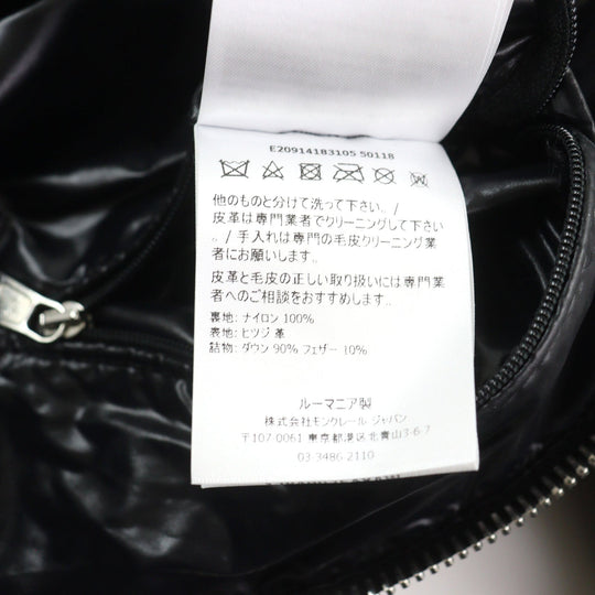 MONCLER Down jacket E20914183105 50118 Outer: Sheepskin, Lining: 100% nylon, Filling: 90% down, Filling: 10% feather black DASSIN GIUBBOTTO mens 5 Used Authentic