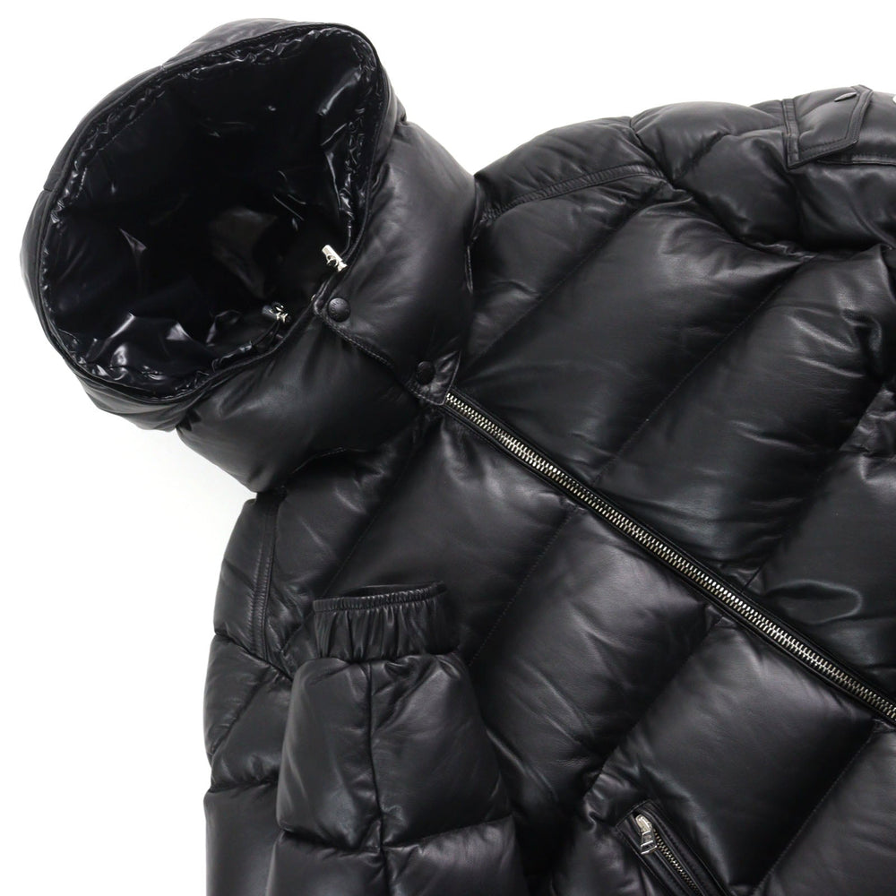 MONCLER Down jacket E20914183105 50118 Outer: Sheepskin, Lining: 100% nylon, Filling: 90% down, Filling: 10% feather black DASSIN GIUBBOTTO mens 5 Used Authentic
