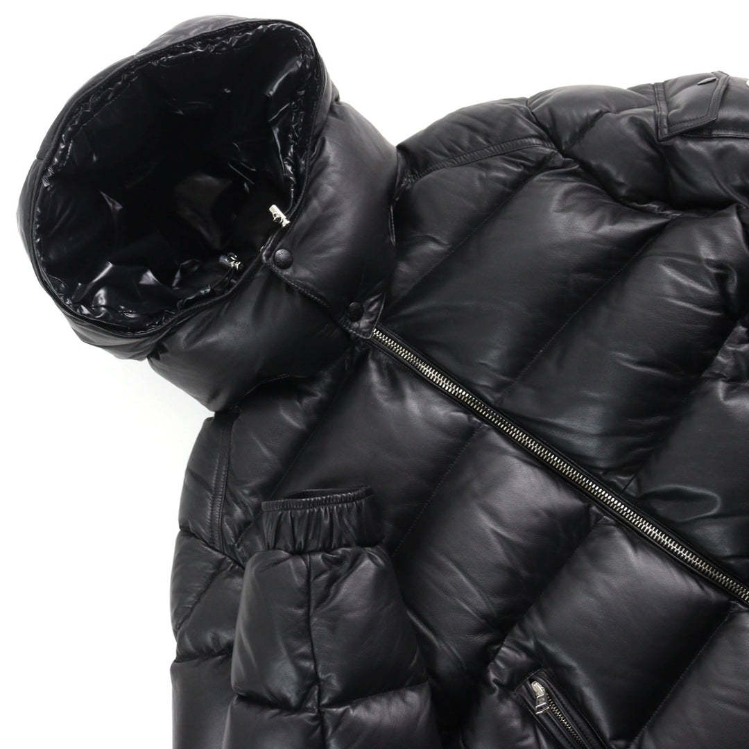 MONCLER Down jacket E20914183105 50118 Outer: Sheepskin, Lining: 100% nylon, Filling: 90% down, Filling: 10% feather black DASSIN GIUBBOTTO mens 5 Used Authentic