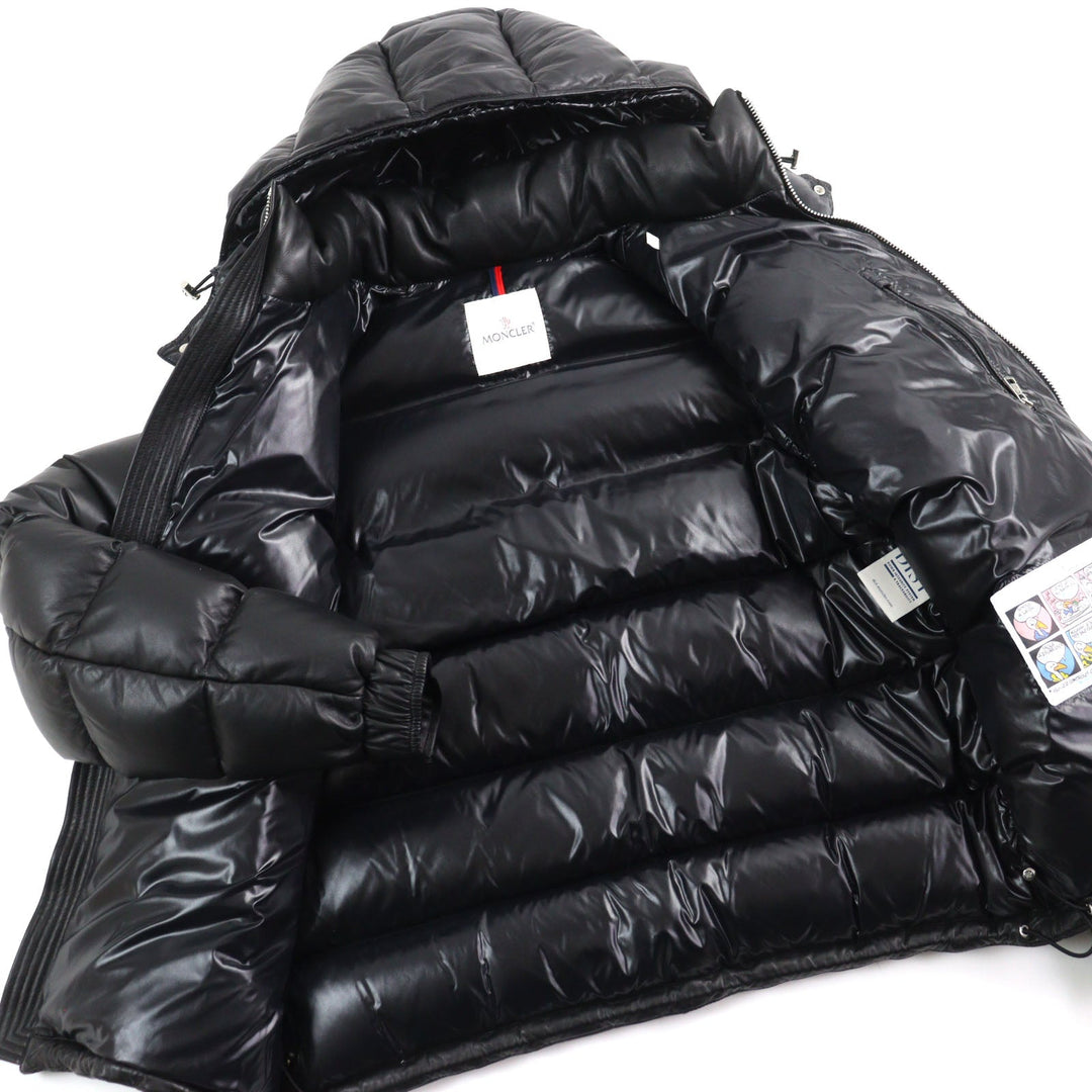 MONCLER Down jacket E20914183105 50118 Outer: Sheepskin, Lining: 100% nylon, Filling: 90% down, Filling: 10% feather black DASSIN GIUBBOTTO mens 5 Used Authentic