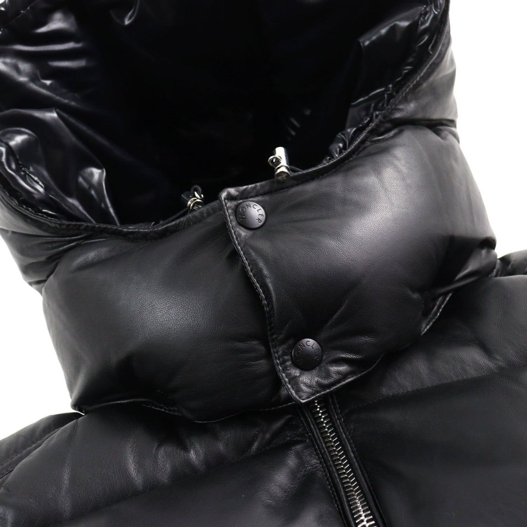 MONCLER Down jacket E20914183105 50118 Outer: Sheepskin, Lining: 100% nylon, Filling: 90% down, Filling: 10% feather black DASSIN GIUBBOTTO mens 5 Used Authentic