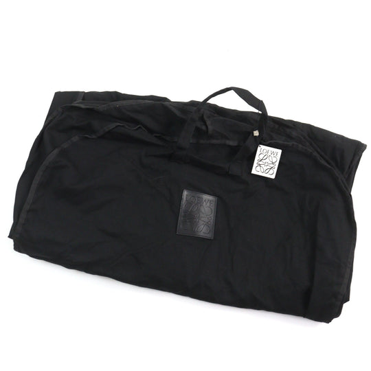 LOEWE Chester coat H800Y01X08 Outer: 90% wool, Outer: 10% polyamide (nylon), Lining: 53% viscose (rayon), Lining: 47% cupra, Part: calf leather black mens 46 Used Authentic