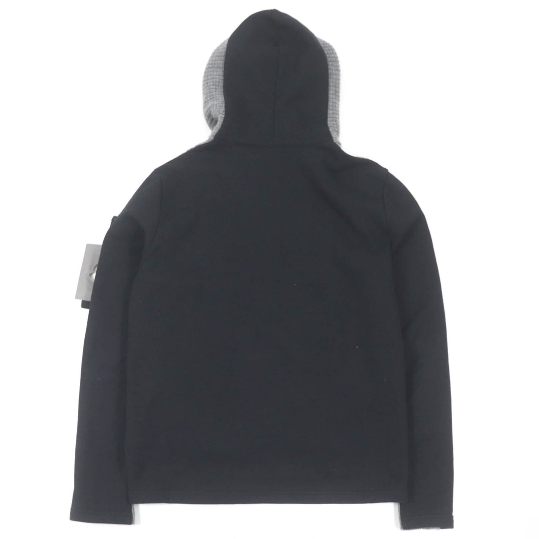 MONCLER GENIUS 5 Hoodie Main: 100% wool, Main: 100% cotton Gray black MAGLIONE TRICOT CARDIGAN mens M Used Authentic