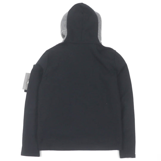 MONCLER GENIUS 5 Hoodie Main: 100% wool, Main: 100% cotton Gray black MAGLIONE TRICOT CARDIGAN mens M Used Authentic