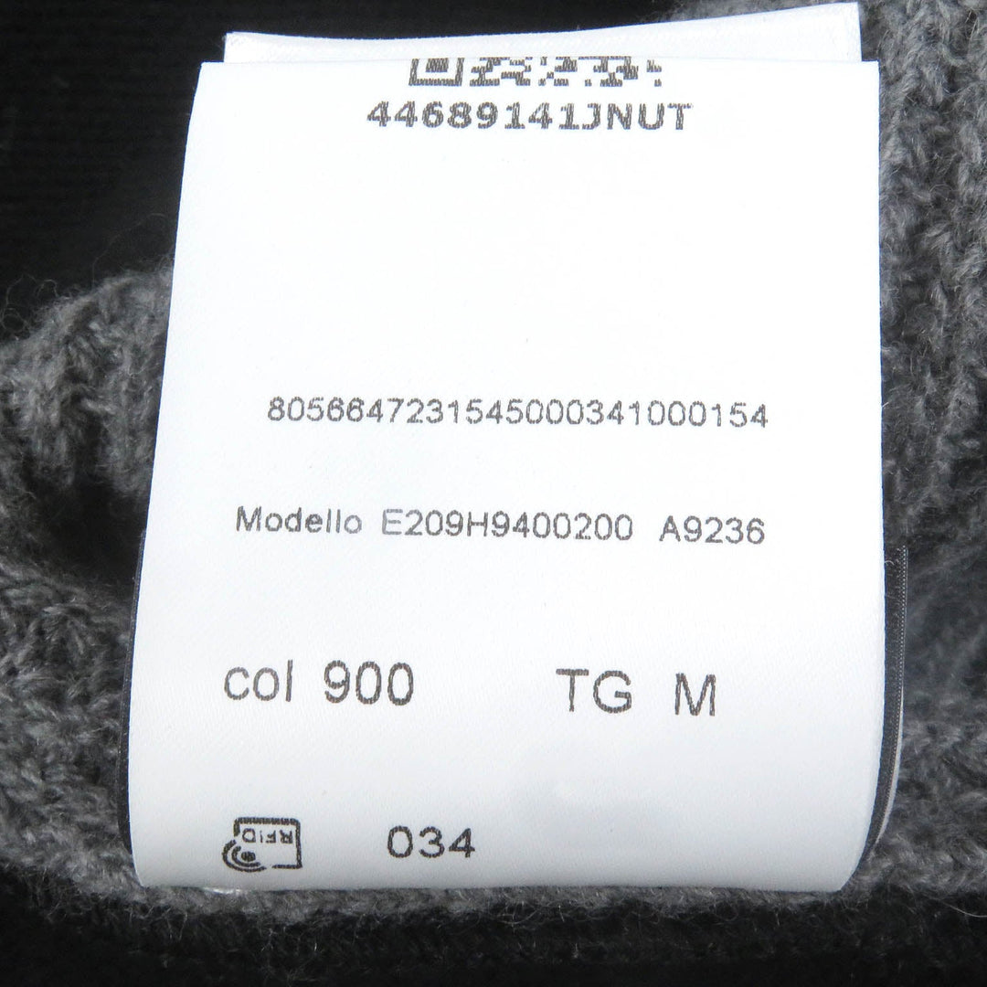MONCLER GENIUS 5 Hoodie Main: 100% wool, Main: 100% cotton Gray black MAGLIONE TRICOT CARDIGAN mens M Used Authentic