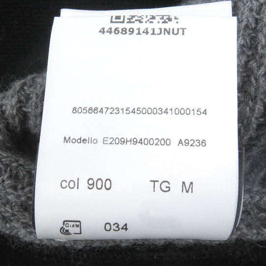 MONCLER GENIUS 5 Hoodie Main: 100% wool, Main: 100% cotton Gray black MAGLIONE TRICOT CARDIGAN mens M Used Authentic