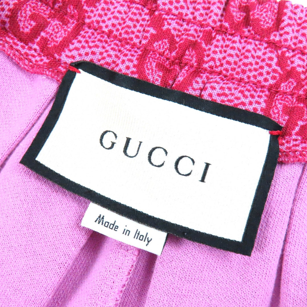 GUCCI Shorts 550599 Outer material: 55% polyester, Outer material: 45% cotton, Part: 100% nylon Pink red Women S Used Authentic