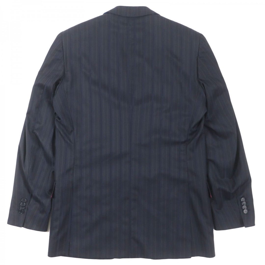 ETRO setup Outer: 100% wool, Lining: 100% silk, Sleeve lining: 60% acetate, Sleeve lining: 40% rayon Black navy mens 48 Used Authentic