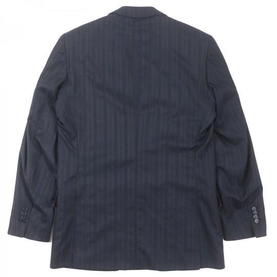 ETRO setup Outer: 100% wool, Lining: 100% silk, Sleeve lining: 60% acetate, Sleeve lining: 40% rayon Black navy mens 48 Used Authentic
