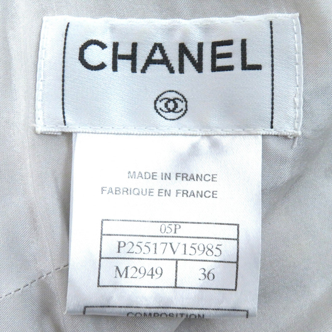 CHANEL Tweed skirt 05P P25517 Outer material: 34% viscose, Outer material: 25% polyamide (nylon), Outer material: 10% acetate, Outer material: 10% acrylic, Outer material: 8% polyester Beige multicolor Women 36 Used Authentic