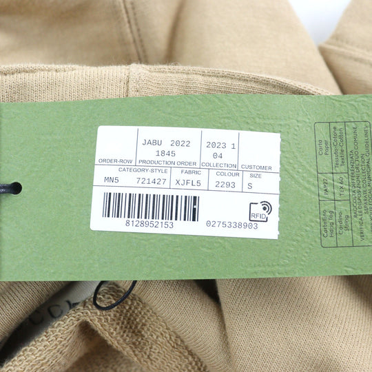 GUCCI Hoodie 721427 Main: 100% cotton, part: 97% cotton, part: 3% polyurethane Camel type mens S Used Authentic