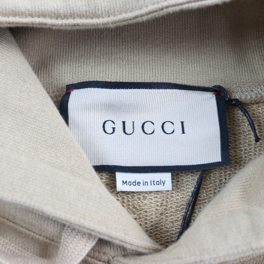 GUCCI Hoodie 721427 Main: 100% cotton, part: 97% cotton, part: 3% polyurethane Camel type mens S Used Authentic