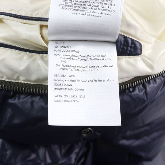 MONCLER Down jacket G20911A00122 595HM Outer: 100% nylon, Part: 50% acrylic, Part: 50% wool, Lining: 100% nylon, Lining: 100% cotton Navy MARTINEAU GIUBBOTTO mens 1 Used Authentic