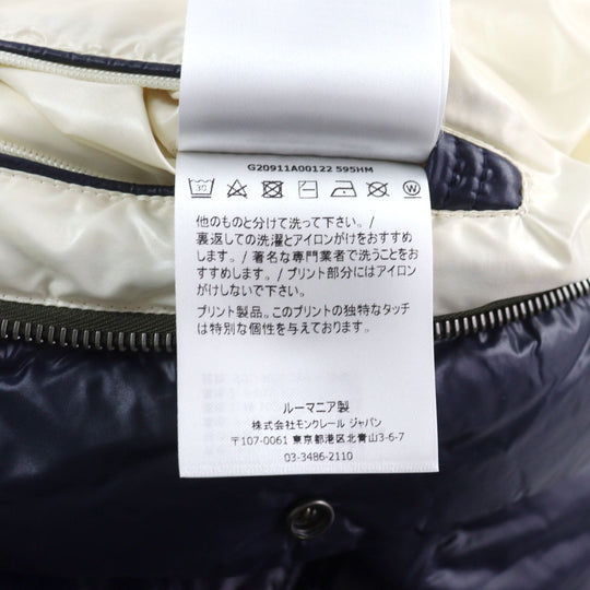 MONCLER Down jacket G20911A00122 595HM Outer: 100% nylon, Part: 50% acrylic, Part: 50% wool, Lining: 100% nylon, Lining: 100% cotton Navy MARTINEAU GIUBBOTTO mens 1 Used Authentic