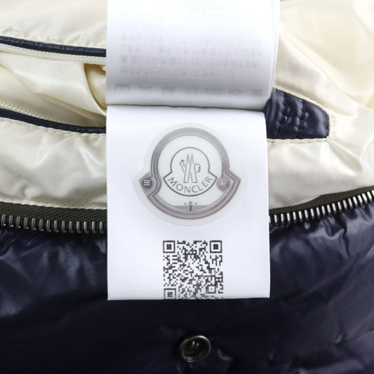 MONCLER Down jacket G20911A00122 595HM Outer: 100% nylon, Part: 50% acrylic, Part: 50% wool, Lining: 100% nylon, Lining: 100% cotton Navy MARTINEAU GIUBBOTTO mens 1 Used Authentic