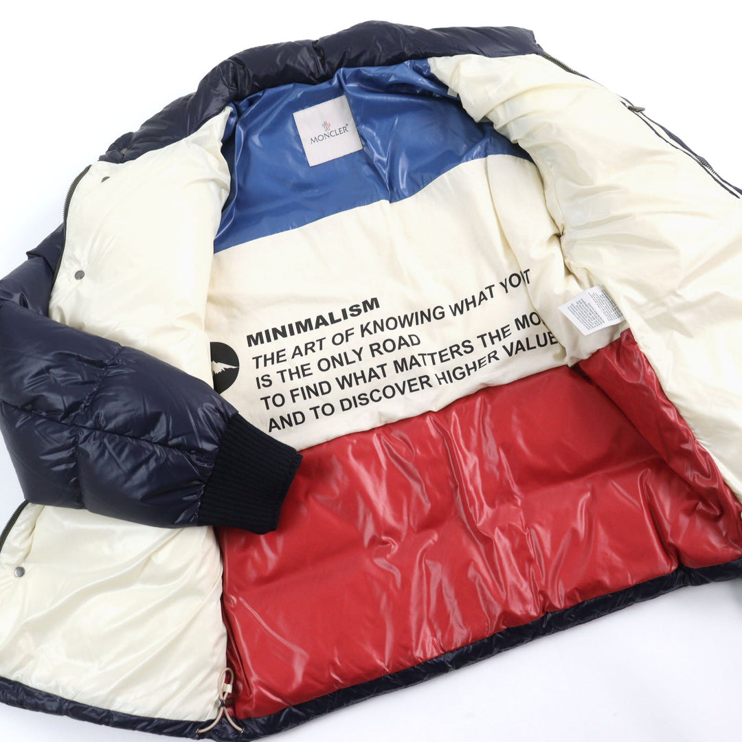 MONCLER Down jacket G20911A00122 595HM Outer: 100% nylon, Part: 50% acrylic, Part: 50% wool, Lining: 100% nylon, Lining: 100% cotton Navy MARTINEAU GIUBBOTTO mens 1 Used Authentic