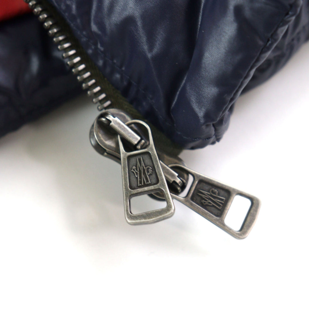 MONCLER Down jacket G20911A00122 595HM Outer: 100% nylon, Part: 50% acrylic, Part: 50% wool, Lining: 100% nylon, Lining: 100% cotton Navy MARTINEAU GIUBBOTTO mens 1 Used Authentic