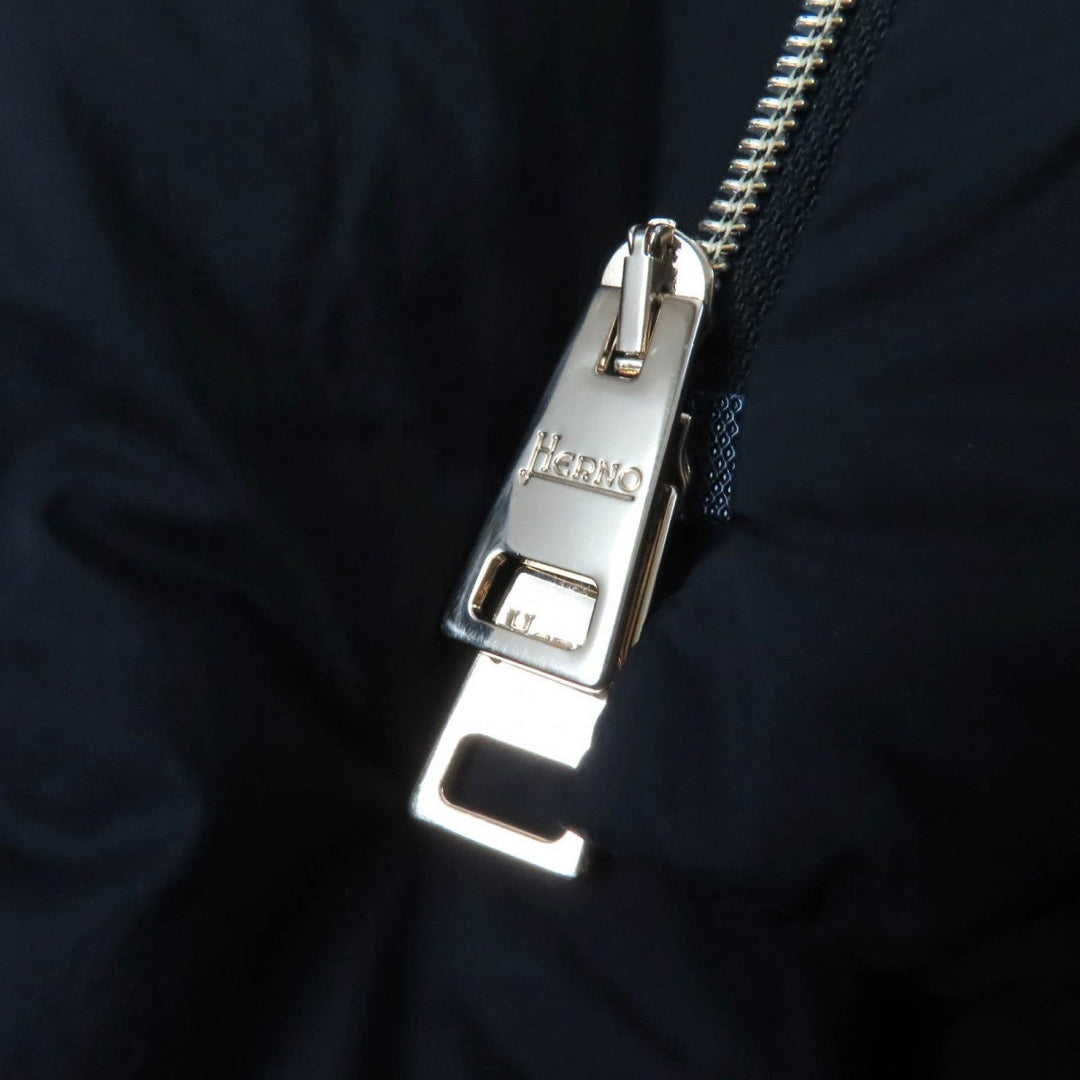 Herno Down jacket  PI0848D Outer: 80% wool, Outer: 20% nylon, Part: 100% nylon, Part: polyurethane, Part: 100% nylon black DIAGONAL WOOL AND NUAGE PARKA Women 42 Used Authentic