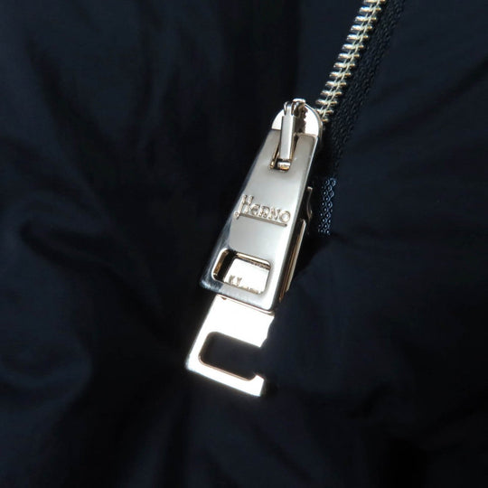 Herno Down jacket  PI0848D Outer: 80% wool, Outer: 20% nylon, Part: 100% nylon, Part: polyurethane, Part: 100% nylon black DIAGONAL WOOL AND NUAGE PARKA Women 42 Used Authentic