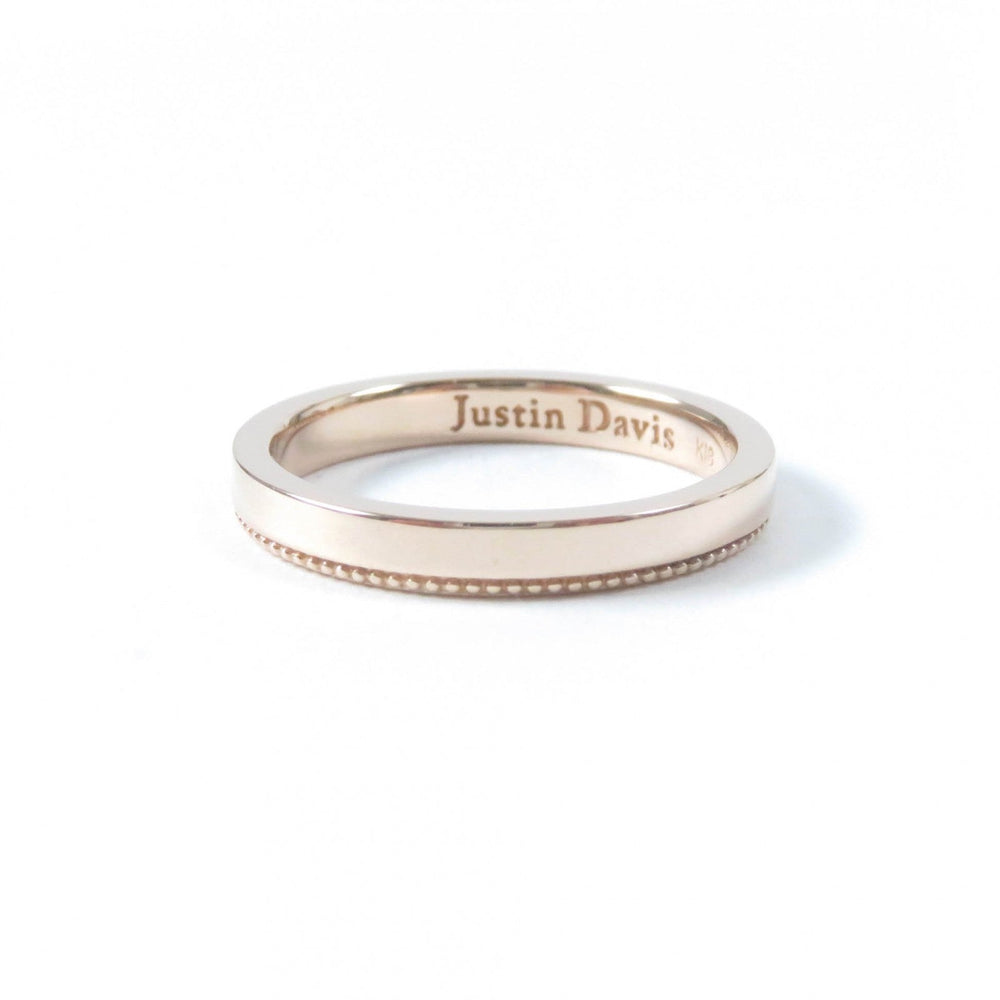 Justin Davis Ring 18K Pink gold Trust Ring