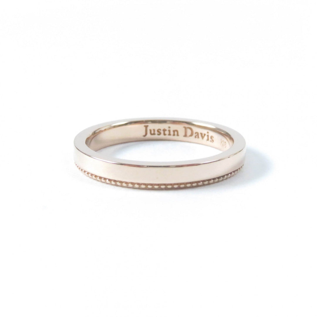 Justin Davis Ring 18K Pink gold Trust Ring