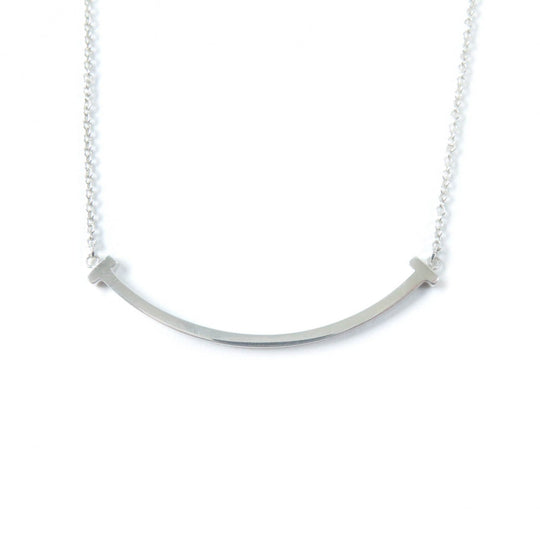 TIFFANY&Co. Necklace SV925 Silver TIFFANY&Co. T Smile Pendant Small