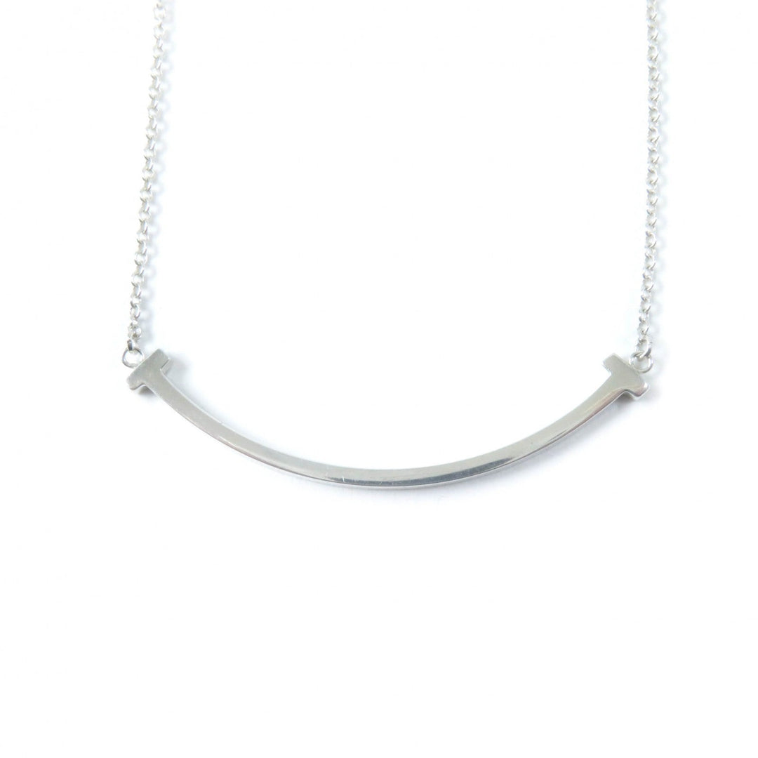 TIFFANY&Co. Necklace SV925 Silver TIFFANY&Co. T Smile Pendant Small