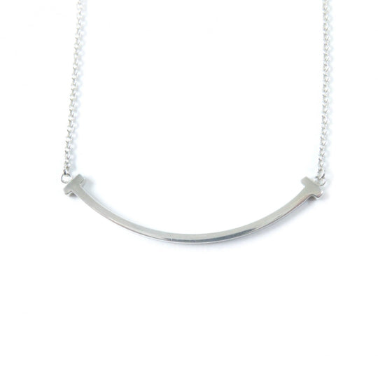 TIFFANY&Co. Necklace SV925 Silver TIFFANY&Co. T Smile Pendant Small