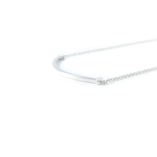 TIFFANY&Co. Necklace SV925 Silver TIFFANY&Co. T Smile Pendant Small