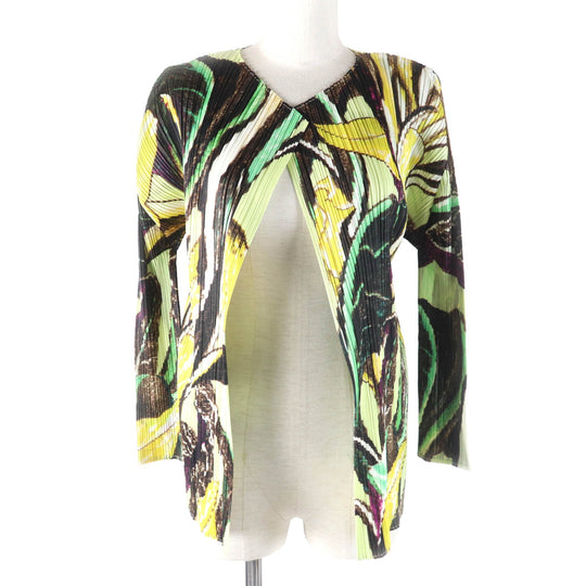 PLEATS PLEASE cardigan PP41-JO693 Main: 100% polyester Multi TARDIVO Tartivo Women 3 Used Authentic