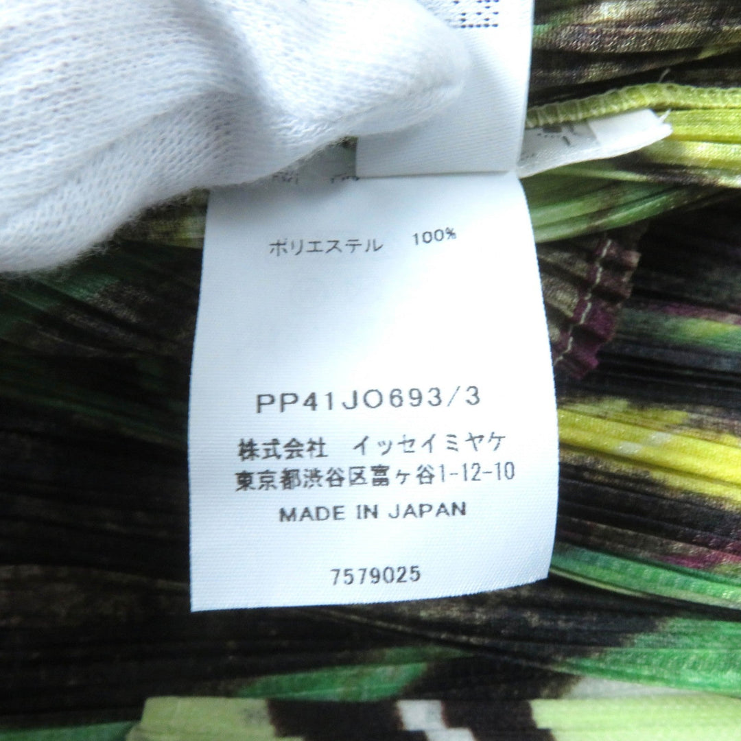 PLEATS PLEASE cardigan PP41-JO693 Main: 100% polyester Multi TARDIVO Tartivo Women 3 Used Authentic