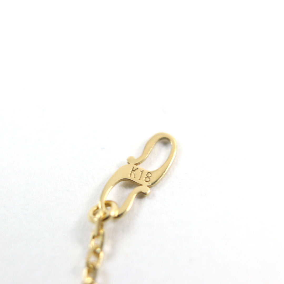 Sympathy of Soul Necklace Main: K18, Part: Diamond gold Small Gravity Cross mens Used Authentic
