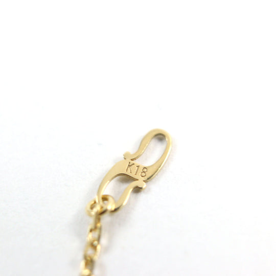 Sympathy of Soul Necklace Main: K18, Part: Diamond gold Small Gravity Cross mens Used Authentic