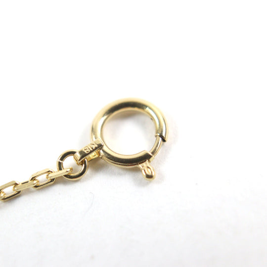 Sympathy of Soul Necklace Main: K18, Part: Diamond gold Small Gravity Cross mens Used Authentic