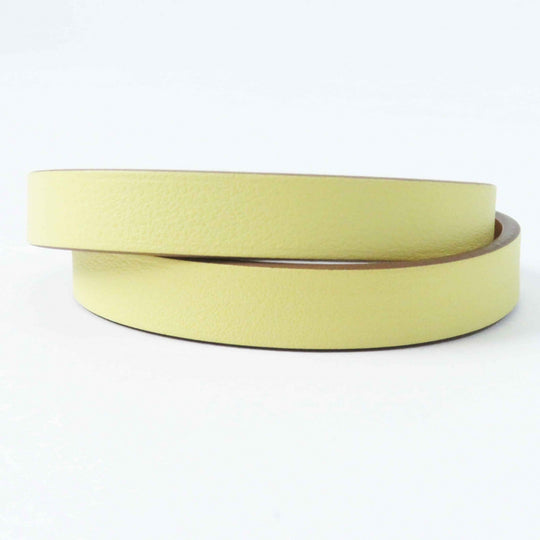 HERMES bracelet Main: Leather yellow Mini Kelly Double Tour Women Used Authentic