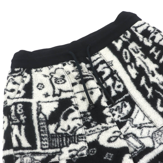 LOUIS VUITTON Shorts Main: 90% wool, Main: 10% nylon Black White mens S Used Authentic