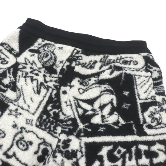 LOUIS VUITTON Shorts Main: 90% wool, Main: 10% nylon Black White mens S Used Authentic