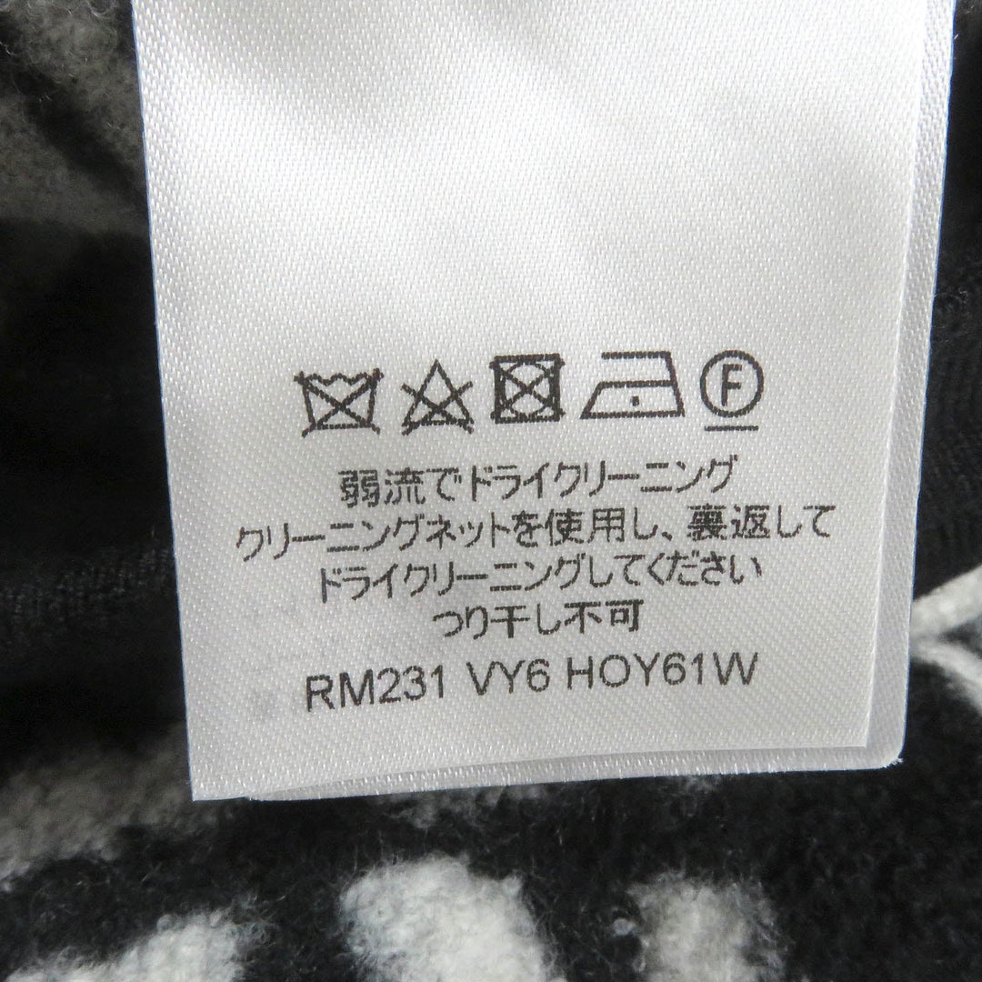 LOUIS VUITTON Shorts Main: 90% wool, Main: 10% nylon Black White mens S Used Authentic