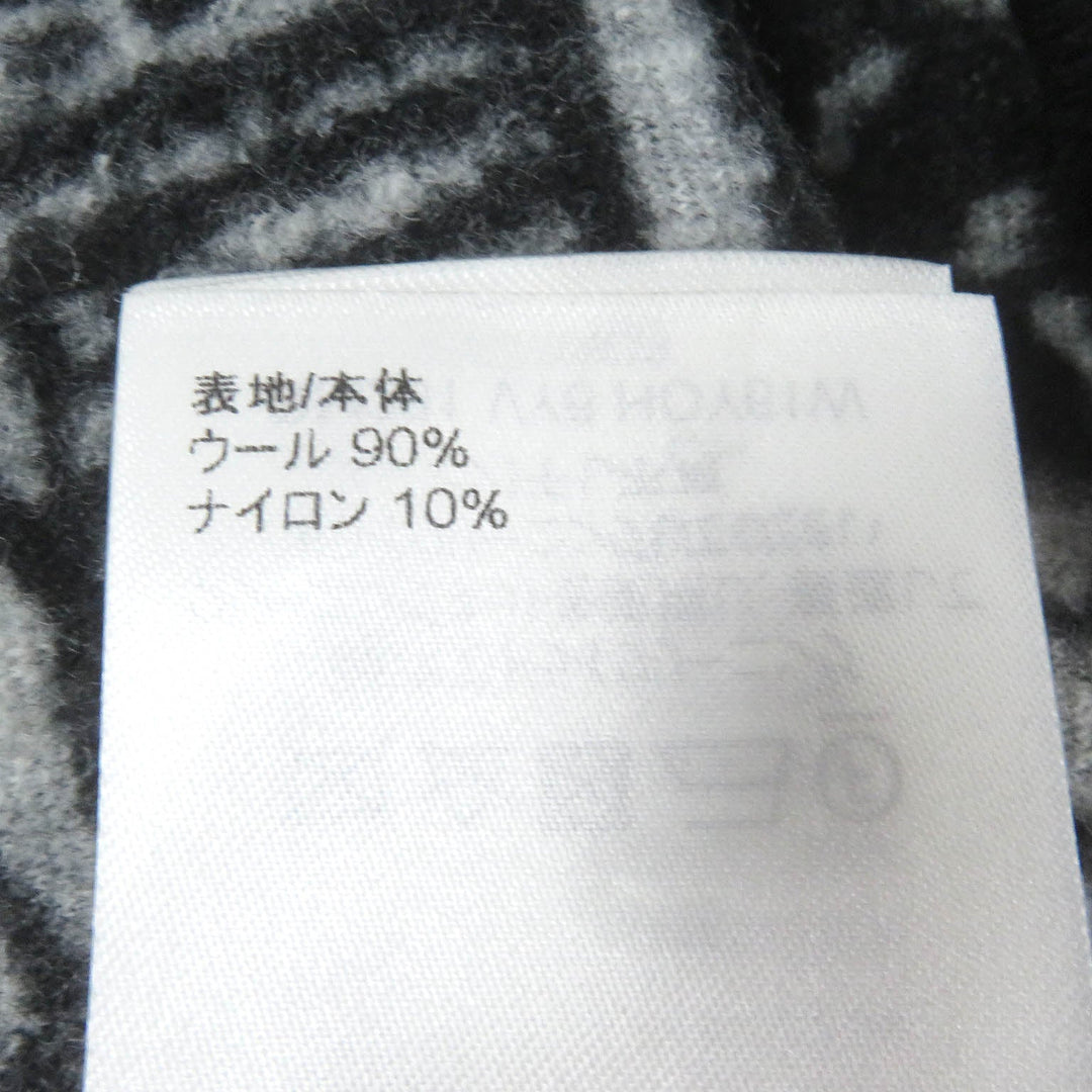 LOUIS VUITTON Shorts Main: 90% wool, Main: 10% nylon Black White mens S Used Authentic