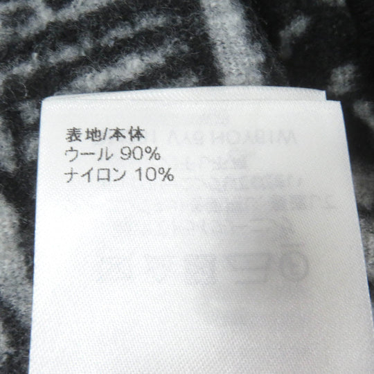 LOUIS VUITTON Shorts Main: 90% wool, Main: 10% nylon Black White mens S Used Authentic