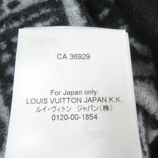 LOUIS VUITTON Shorts Main: 90% wool, Main: 10% nylon Black White mens S Used Authentic