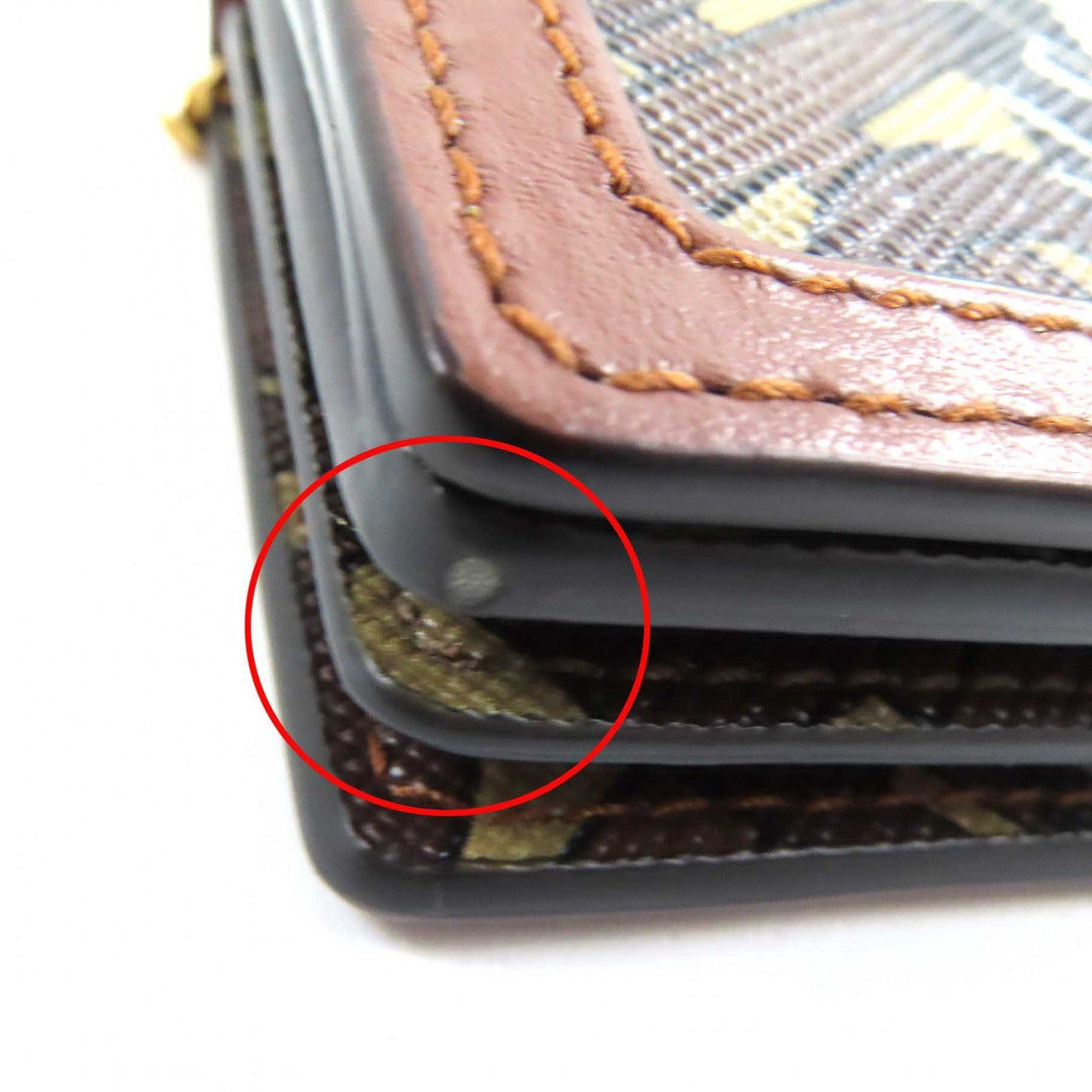 BURBERRY Bifold Wallet Main: PVC, Part: Leather Brown type Women Used Authentic