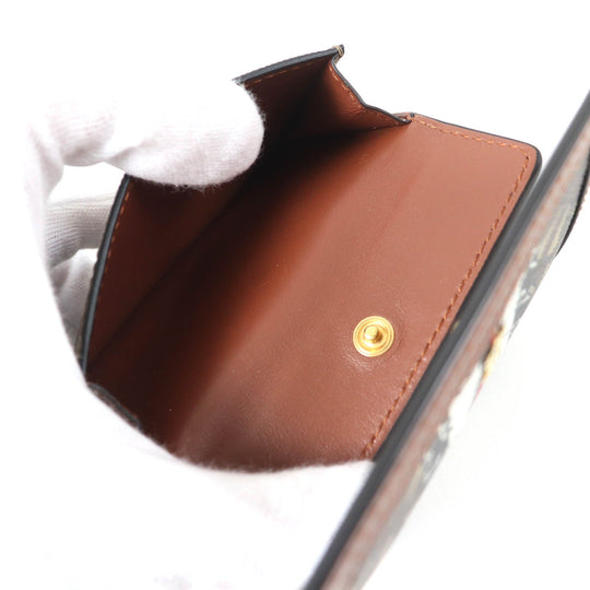 BURBERRY Bifold Wallet Main: PVC, Part: Leather Brown type Women Used Authentic