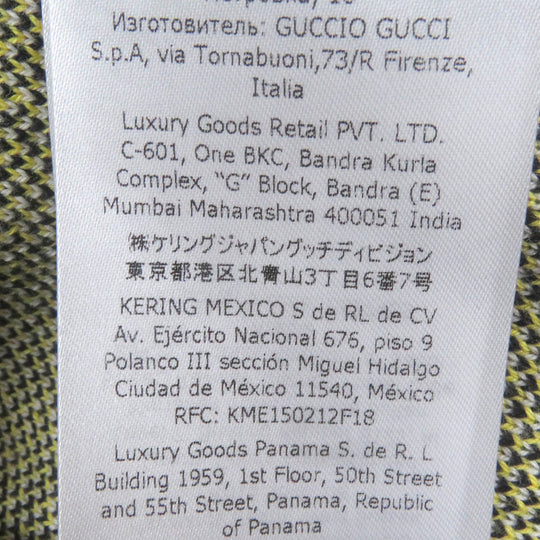 GUCCI Short sleeve shirt 740562 Main: 100% cotton Ivory mens XS Used Authentic