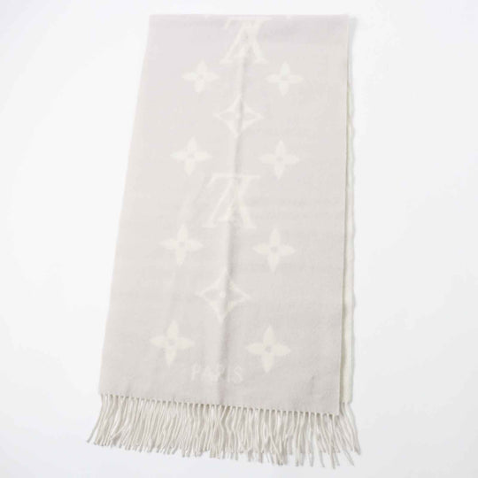LOUIS VUITTON Scarf M78909 Main: 100% cashmere Gurege muffler reykjavik Women Used Authentic