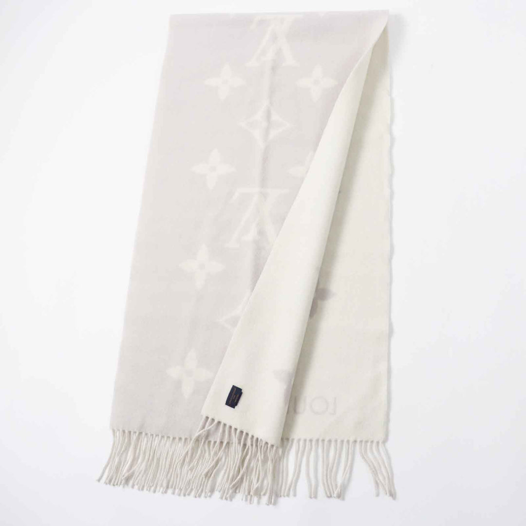 LOUIS VUITTON Scarf M78909 Main: 100% cashmere Gurege muffler reykjavik Women Used Authentic