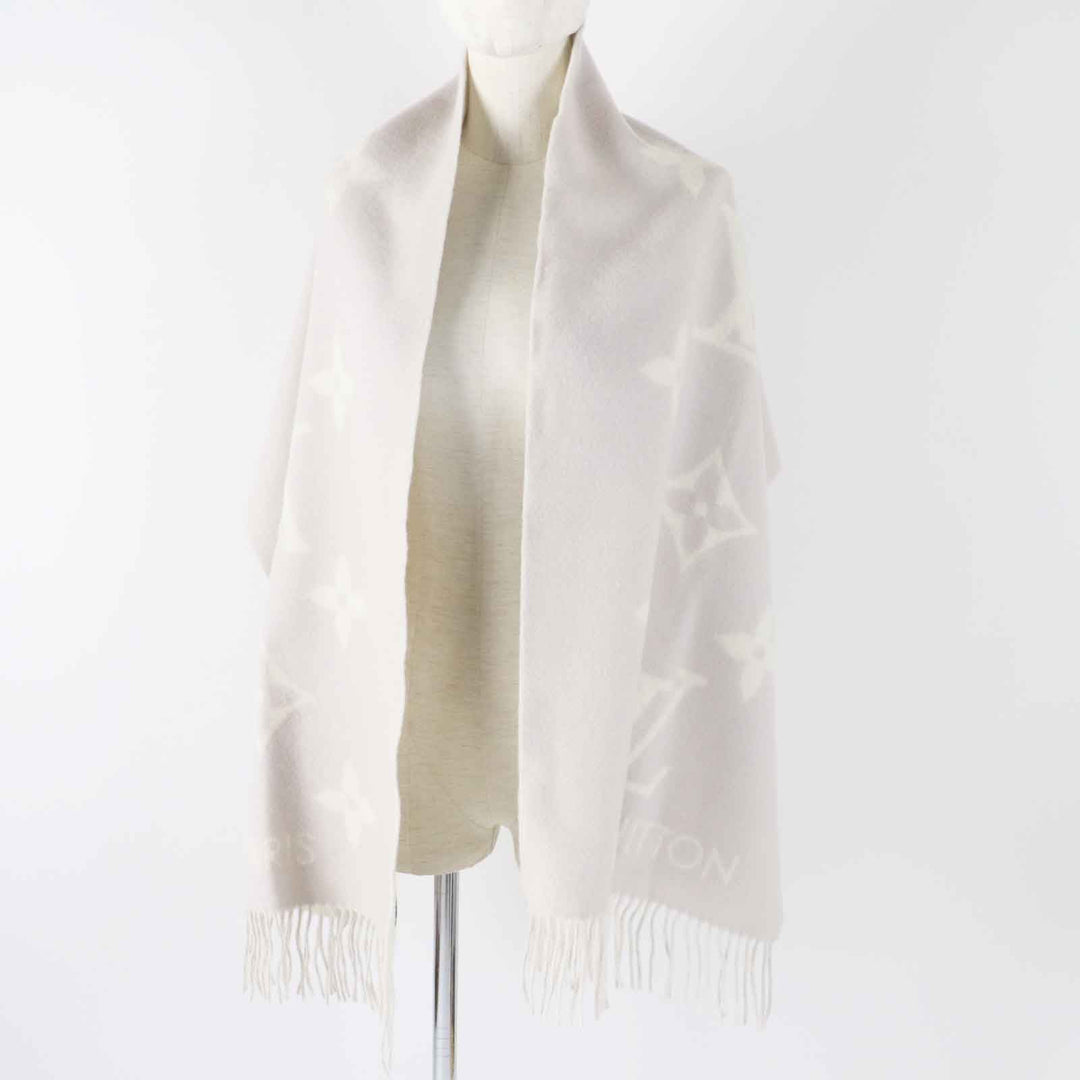 LOUIS VUITTON Scarf M78909 Main: 100% cashmere Gurege muffler reykjavik Women Used Authentic