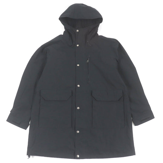 THE NORTH FACE Mountain Hoodie NP62130Z Outer: 100% cotton, Lining: cotton, Lining: polyester black ZI Magne Mountain Coat mens XL Used Authentic