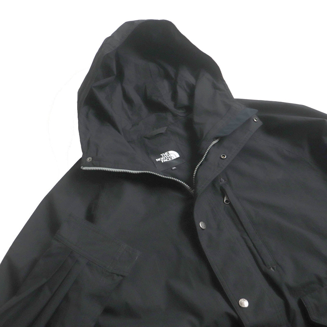 THE NORTH FACE Mountain Hoodie NP62130Z Outer: 100% cotton, Lining: cotton, Lining: polyester black ZI Magne Mountain Coat mens XL Used Authentic